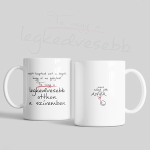 Kedves szerethető anyukás bögre, ajándék anyának - otthon & életmód - konyhafelszerelés, tálalás - tálalás - bögre & csésze - Meska.hu