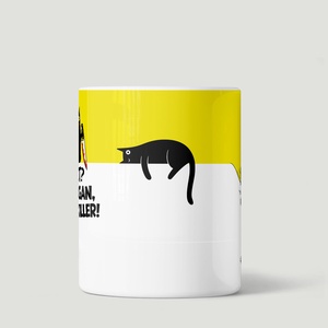 Poénos cicás bögre, vegán ajándékötlet - otthon & életmód - konyhafelszerelés, tálalás - tálalás - bögre & csésze - Meska.hu