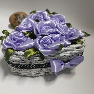 SzeviMaMa rózsabox (1.variáció) - otthon & életmód - dekoráció - asztal és polc dekoráció - asztaldísz - Meska.hu