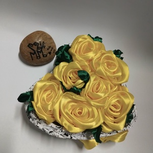 SzeviMaMa rózsabox (2.variáció), Otthon & Életmód, Dekoráció, Asztal és polc dekoráció, Asztaldísz, Fonás (csuhé, gyékény, stb.), Újrahasznosított alapanyagból készült termékek, MESKA