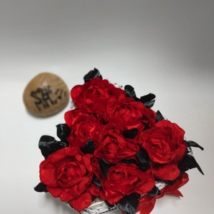 SzeviMaMa rózsabox (3.variáció) - otthon & életmód - dekoráció - asztal és polc dekoráció - asztaldísz - Meska.hu