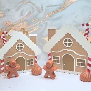 Gingerbread mézeskalács illatú szója illatviasz díszdobozban 120g - Meska.hu