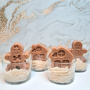 Gingerbread mézeskalács illatú szójagyertya 155g - Meska.hu