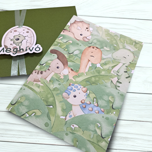 MAXI - DINO témájú születésnapi MEGHÍVÓ  - otthon & életmód - papír, írószer - Meska.hu