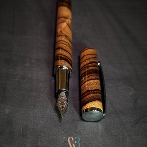 Zebrafa töltőtoll vagy rollerball - otthon & életmód - papír, írószer - ajándékozás kellékei - ajándékkísérő - Meska.hu