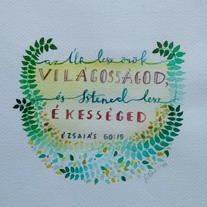 Ézsaiás 60:19 - művészet - festmény - akvarell - Meska.hu