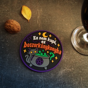 Halloween gumi poháralátét - otthon & életmód - konyhafelszerelés, tálalás - tálalás - tányér- és poháralátét - Meska.hu