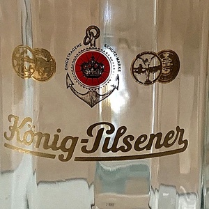 Retro König Pilsener vastag falú üveg söröskorsó (hibátlan)  - otthon & életmód - konyhafelszerelés, tálalás - tálalás - sörös pohár és korsó - Meska.hu