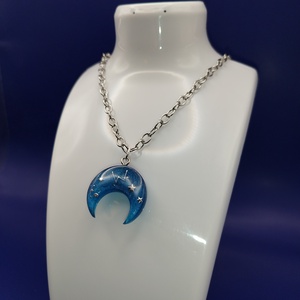 Félhold medálos nyaklánc , Ékszer, Nyaklánc, Medálos nyaklánc, Ékszerkészítés, MESKA