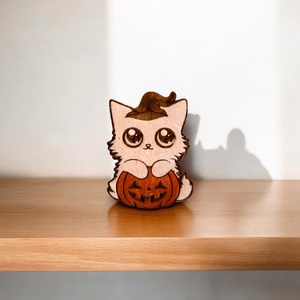 Halloweeni hűtőmágnes - Meska.hu