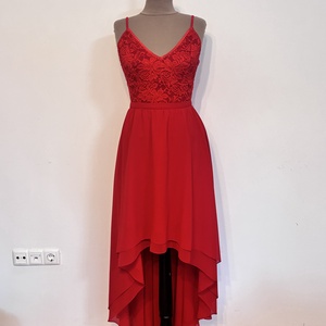 Piros csipkés menyecskeruha - esküvő - ruha - menyecske ruha - Meska.hu