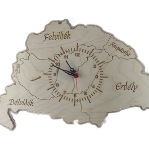 Nagy Magyarország falióra - otthon & életmód - dekoráció - fali és függő dekoráció - falióra & óra - Meska.hu