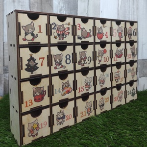 Cicás Adventi Naptár - karácsony - adventi díszek - adventi naptár - Meska.hu