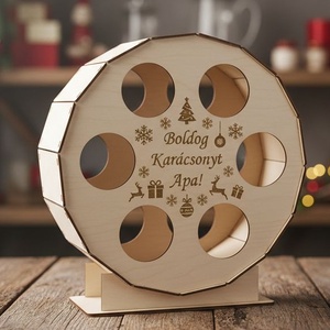 Fa Sörös hordó - karácsony - karácsonyi ajándékozás - karácsonyi ajándékcsomagolás - Meska.hu