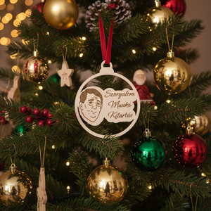 Vicces Motivációs Fadísz, Karácsony, Karácsonyi lakásdekoráció, Karácsonyfadíszek, Gravírozás, pirográfia, MESKA