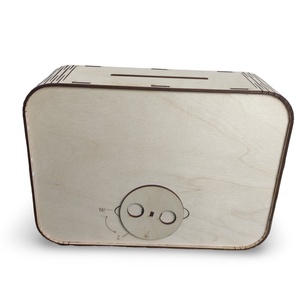 1 000 000 Ft-os fa persely � lehúzható összegekkel, egyedi felirattal - otthon & életmód - dekoráció - asztal és polc dekoráció - persely - Meska.hu