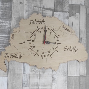 Nagy Magyarország falióra 40X25cm - otthon & életmód - dekoráció - fali és függő dekoráció - falióra & óra - Meska.hu