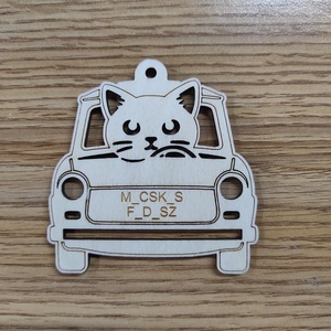 Vicces Autós Macskás Fadísz - otthon & életmód - autó - visszapillantó dísz - Meska.hu