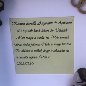 Lánykérő box az örömszülők részére - esküvő - emlék & ajándék - doboz - Meska.hu