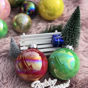  Csillámos és Sima Gömbök-Ragyogó Színes Karácsonyi Díszek - karácsony - karácsonyi lakásdekoráció - karácsonyfadíszek - Meska.hu