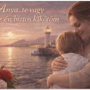 Anyák napi ajándék édesanyának � Megható anya-gyermek páros karkötő díszdobozban � Anya, te vagy az én biztos kikötőm - ékszer - karkötő - charm karkötő - Meska.hu