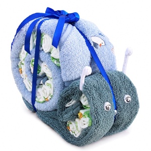 Csigás pelenkatorta � babaváróra,babalátogatóra és keresztelőre - baba - mama - pelenkázó, babafürdető kellékek - pelenkatorta - Meska.hu