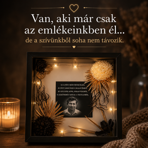 Emlékfény Box � Egyedi fényképes emlékdoboz LED világítással szeretteink emlékére - otthon & életmód - vallás - temetkezési tárgy - sírdísz, kegyeleti dísz - Meska.hu