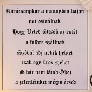 Karácsonyi emlékbox LED világítással � Angyalszárny, üres szék, szeretteink emlékére - karácsony - karácsonyi lakásdekoráció - karácsonyi lakásdíszek - Meska.hu