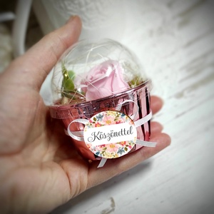 Szappanrózsás muffin Pedagógus asszisztensnek - otthon & életmód - dekoráció - virágdísz és tartó - virágbox, virágdoboz - Meska.hu