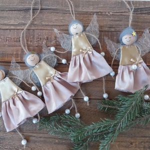 Karácsonyi tündérek... - karácsony - karácsonyi lakásdekoráció - karácsonyfadíszek - Meska.hu