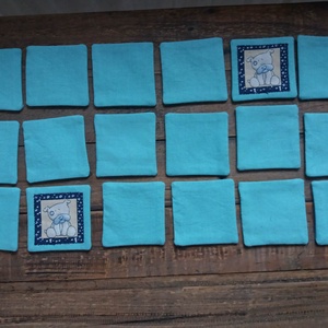 Textil Memória játék... - játék & sport - készségfejlesztő és logikai játék - memória játékok - Meska.hu