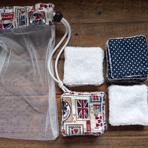 Arclemosó párnácskák férfiaknak mosózsákkal... - szépségápolás - arcápolás - arctisztító korong - Meska.hu