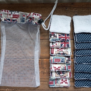 Arclemosó párnácskák férfiaknak mosózsákkal... - szépségápolás - arcápolás - arctisztító korong - Meska.hu