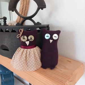 Bagolypár - játék & sport - plüssállat & játékfigura - bagoly - Meska.hu