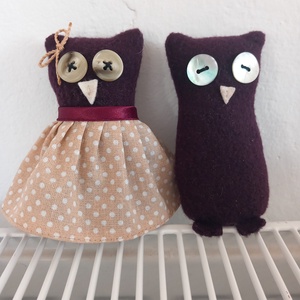 Bagolypár - játék & sport - plüssállat & játékfigura - bagoly - Meska.hu