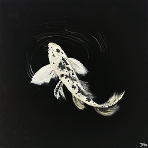 'Koi' akrilfestmény - művészet - festmény - akril - Meska.hu