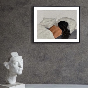 'I woke up and you weren't here' olajfestmény - művészet - festmény - olajfestmény - Meska.hu