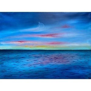 'Boundless Ocean' olajfestmény - művészet - festmény - olajfestmény - Meska.hu