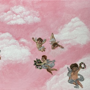 'Angels' akrilfestmény - művészet - festmény - akril - Meska.hu