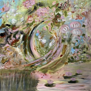 'Aquatic World' - művészet - festmény - akril - Meska.hu