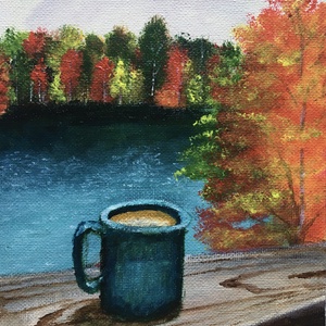 'Autumn Vibes' - művészet - festmény - akril - Meska.hu