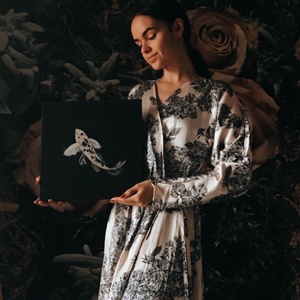 'Koi' akrilfestmény - művészet - festmény - akril - Meska.hu