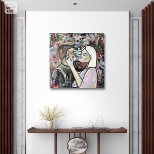 'Két Test Egy Lélek' akrilfestmény - művészet - festmény - akril - Meska.hu