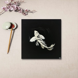 'Koi' akrilfestmény - művészet - festmény - akril - Meska.hu