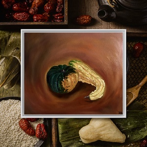 'Dísztökök' olajfestmény - művészet - festmény - olajfestmény - Meska.hu