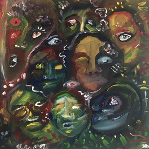 'Friends' - művészet - festmény - olajfestmény - Meska.hu