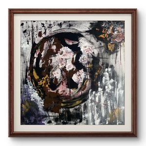 'Dead Roses' akrilfestmény, Művészet, Festmény, Akril, Festészet, MESKA