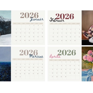 2026-os Naptár - Szilvapaintings - otthon & életmód - dekoráció - fali és függő dekoráció - falinaptár & öröknaptár - Meska.hu 2026-os Naptár - Szilvapaintings - otthon & életmód - dekoráció - fali és függő dekoráció - falinaptár & öröknaptár - Meska.hu