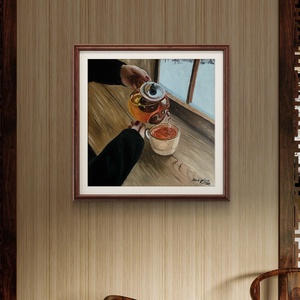 'Tea és Hó' olajfestmény - művészet - festmény - olajfestmény - Meska.hu