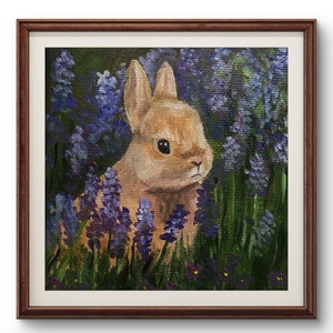 'Nyuszi' olajfestmény - Meska.hu